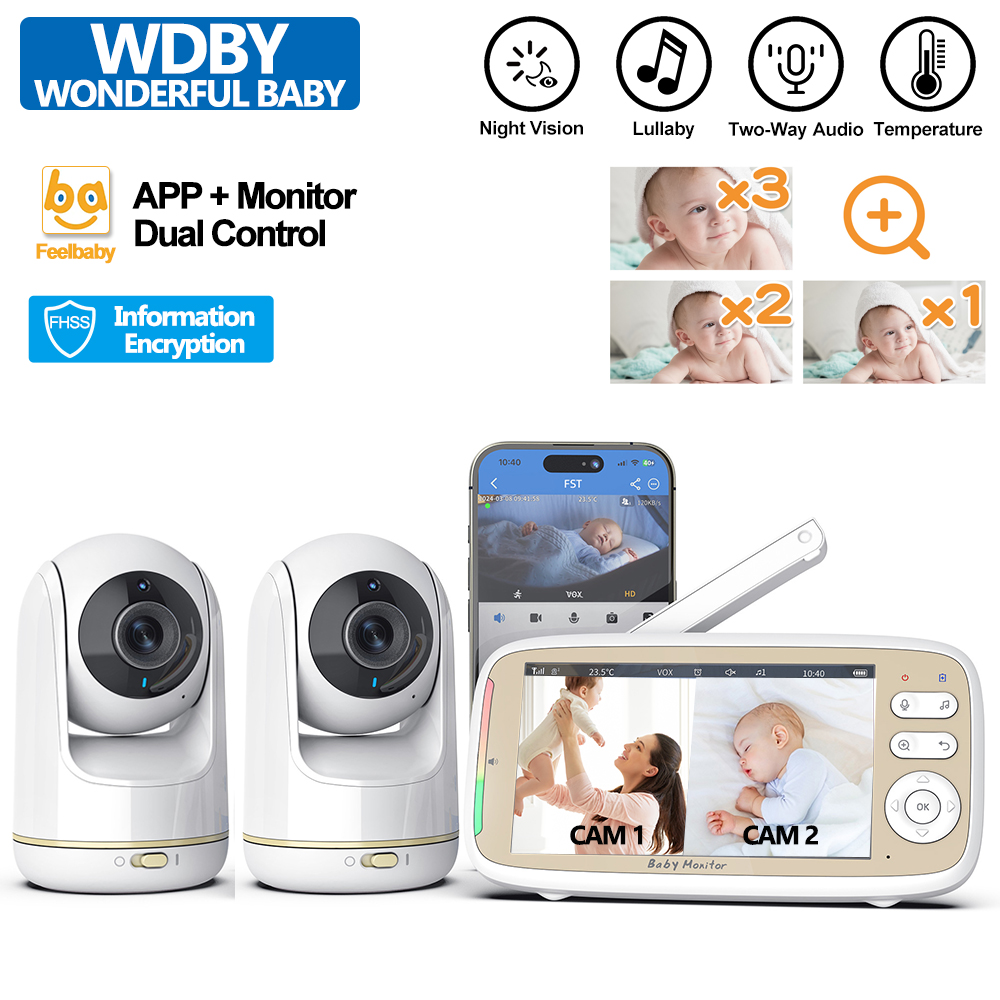 Audio Hd Music - VB803 PRO Baby Monitor with 2pcs