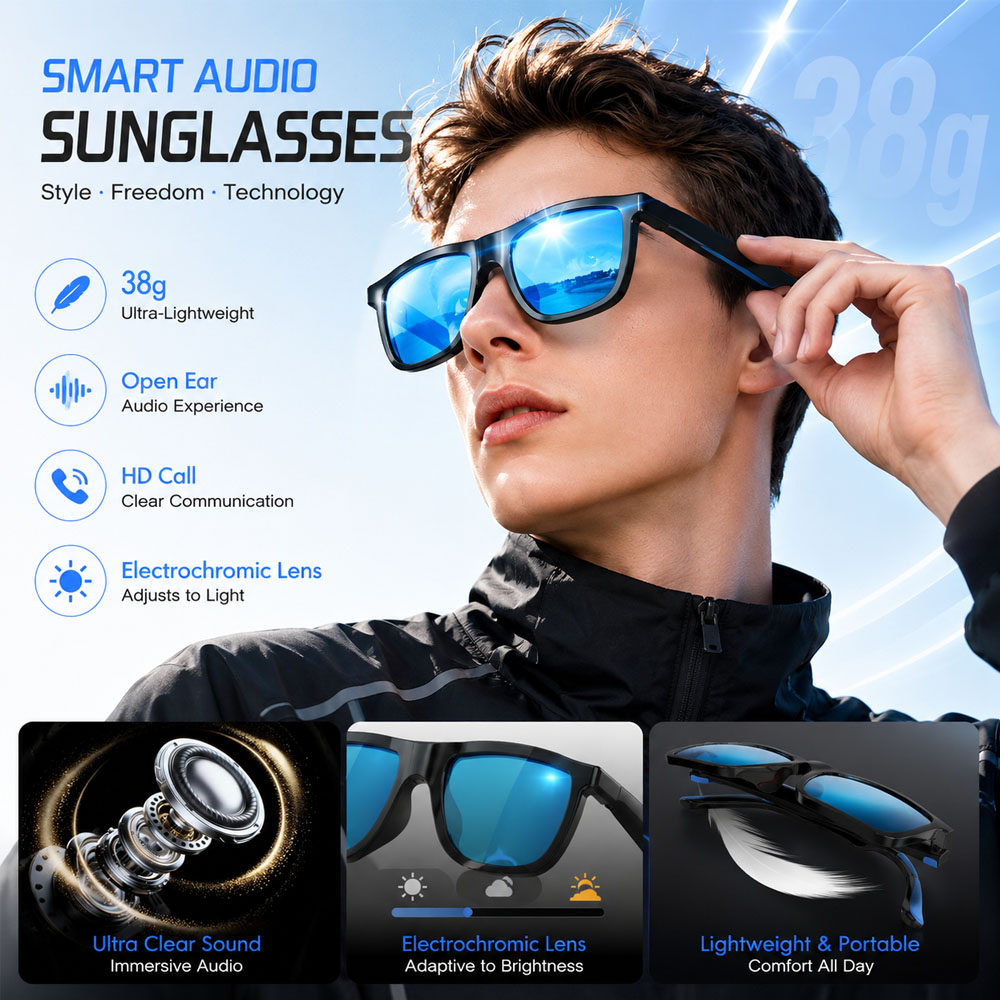 Audio Hd Music - New AI Smart Audio Glasses 38g