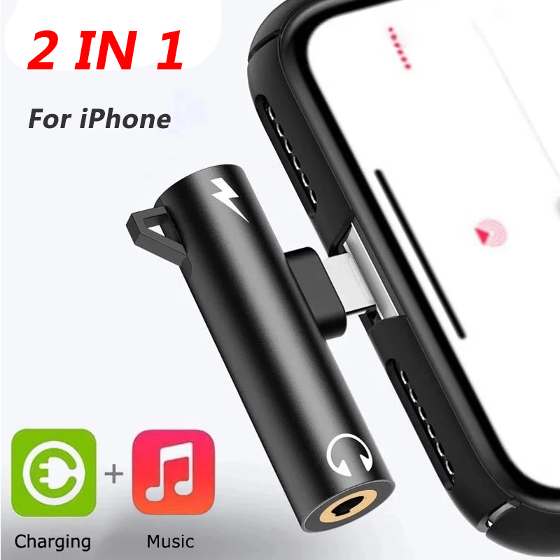 Audio And Music Splitter - 2 In1 Adapter Splitter For iPhone