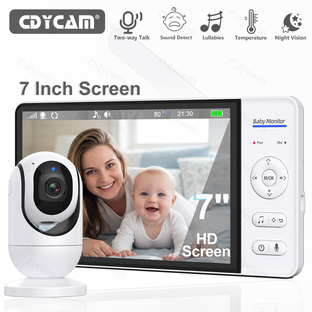 Zoom Audio Music - 7.0'' Video Baby Monitor 720P 5000mAh