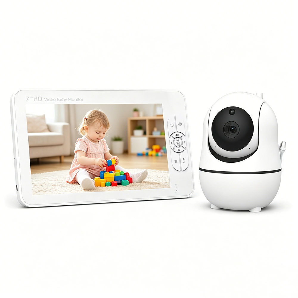 Audio Hd Music - 7 Inch Split-Screen Baby Monitor 1080P