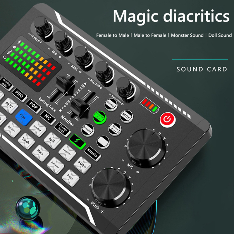 Audio Music Tiktok - F998 Live Sound Card Audio DJ