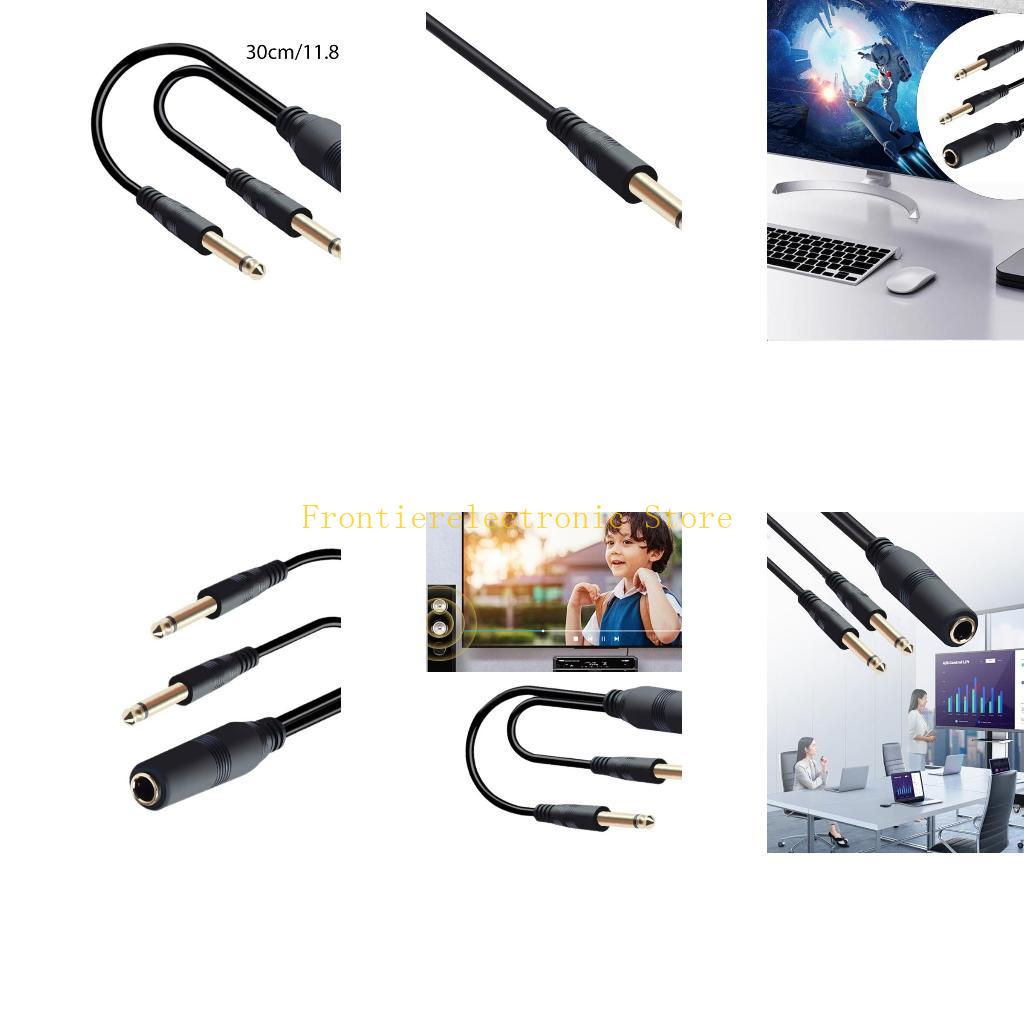 Audio And Music Splitter - G8DB 6.35mm Male to 1/4inch Y