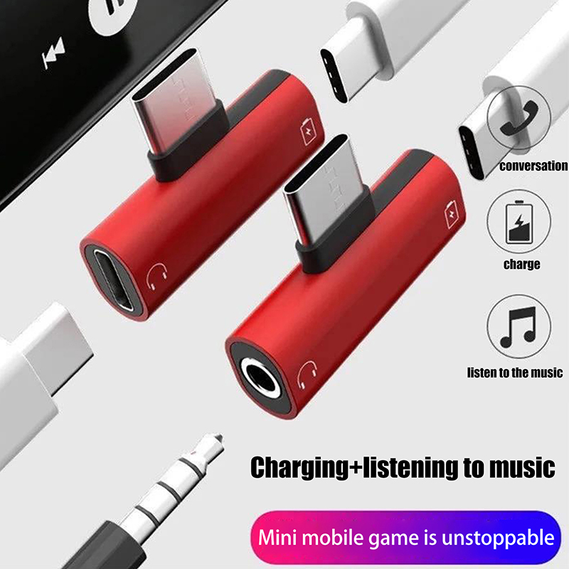 Audio And Music Splitter - USB Type-C To 3.5 Mm Headphone