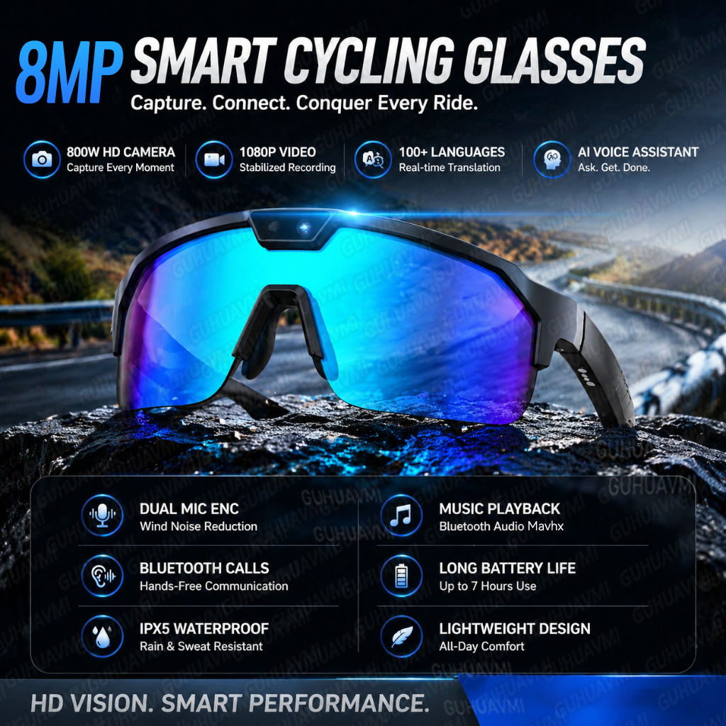 Audio Hd Music - New POV Sports Cycling Smart Glasses