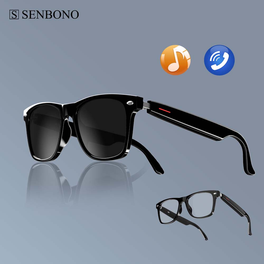 Audio Music Bluetooth - SENBONO E13 Smart Glasses:Blue Light Filtering