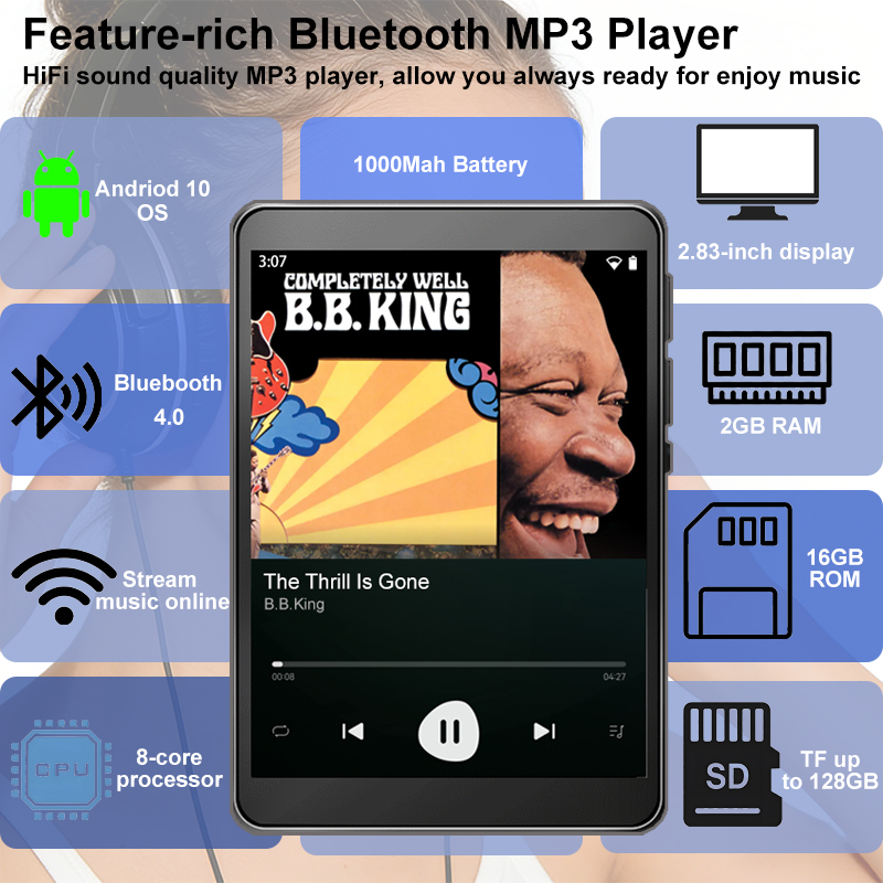 Audio Music Download Free Mp3 - WiFi MP3 Player Andriod 10 Spotify