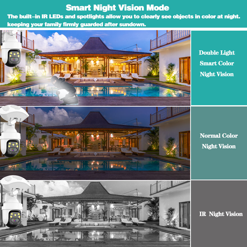 5MP 2K Wireless Wifi CCTV PTZ  - Audiovision Music Player review and price