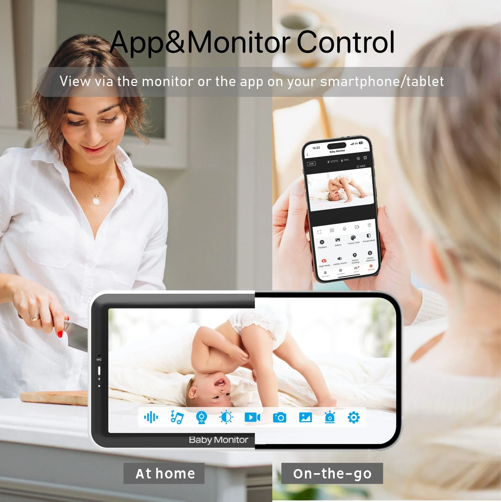 5 Inch Video Baby Monitor with - Zoom Audio Music review and price