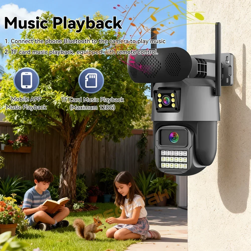 8MP Outdoor Security Camera wi - Audiovision Music Player review and price