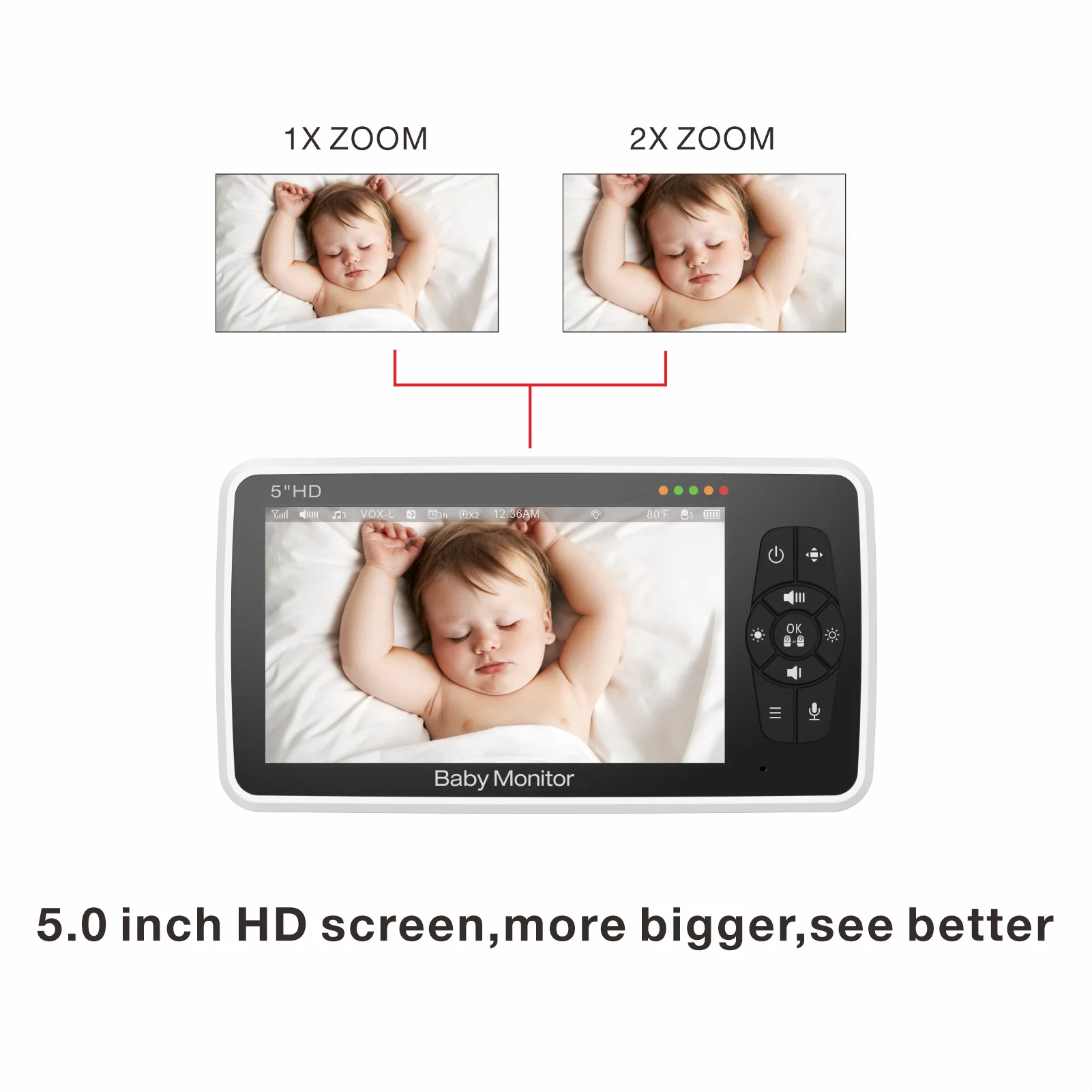 5 Inch Video Baby Monitor with - Zoom Audio Music review and price