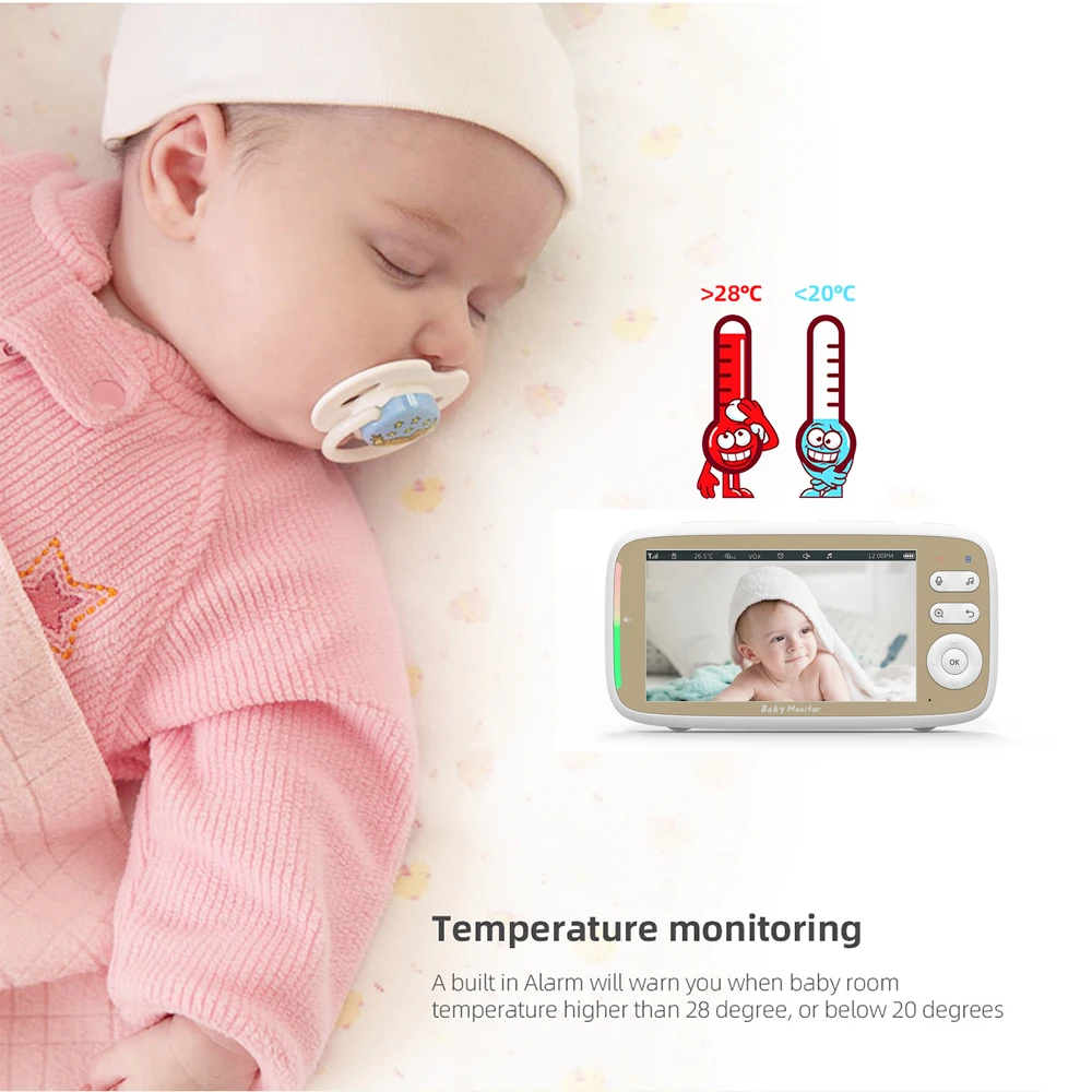 5 Inch Indoor Baby Monitor wit - Zoom Audio Music review and price