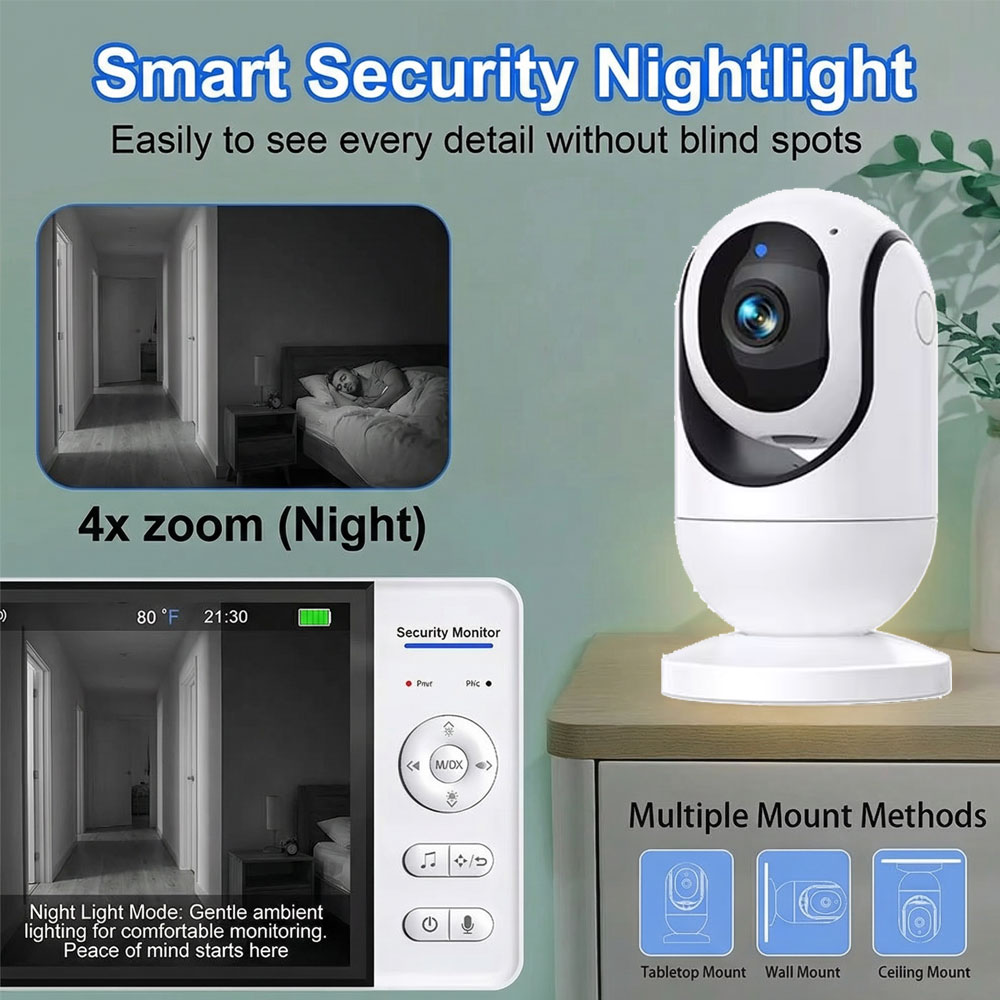 7-Inch 1080P Baby Monitor with - Zoom Audio Music review and price