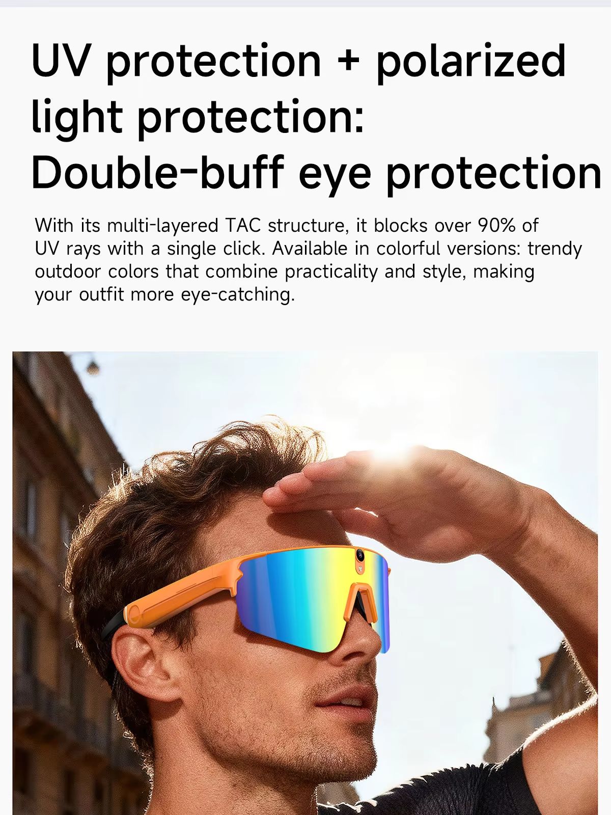 L805 AI Smart Glasses With 800 - Audio Hd Music review and price