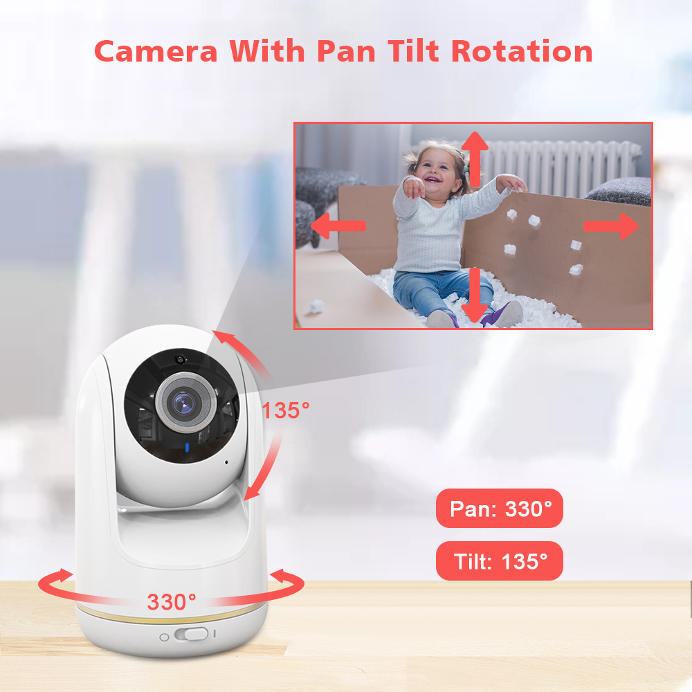 VB803 Baby Monitor 5 Inch 720P - Zoom Audio Music review and price