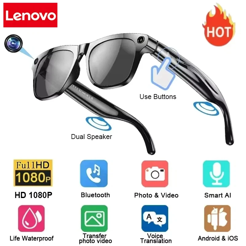 Lenovo 8K Vision AI Eyeglasses - Audiovision Music Player review and price