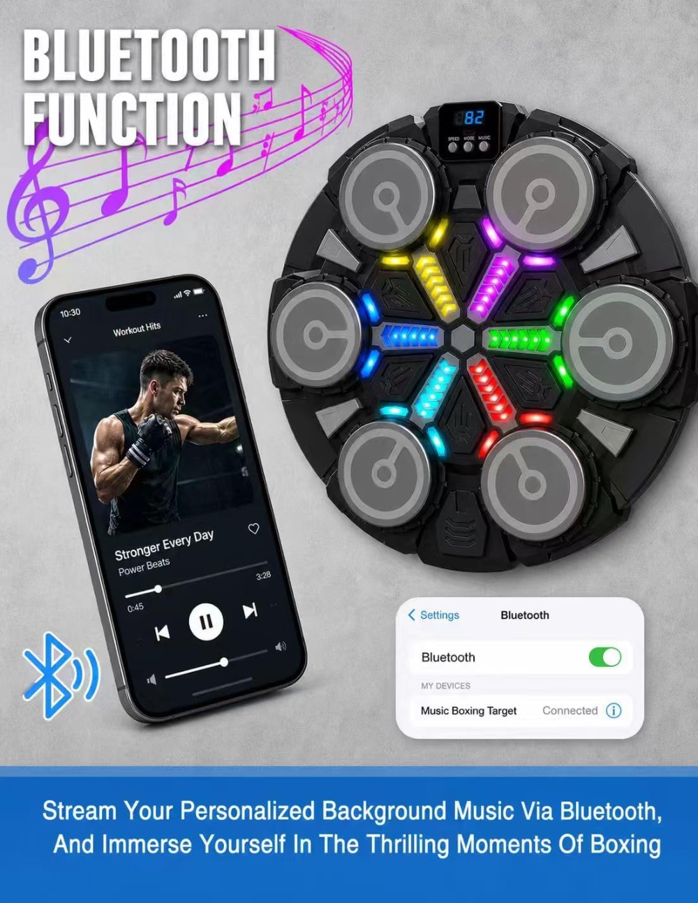 Music Boxing Machine for Kids  - Audio Music Bluetooth review and price