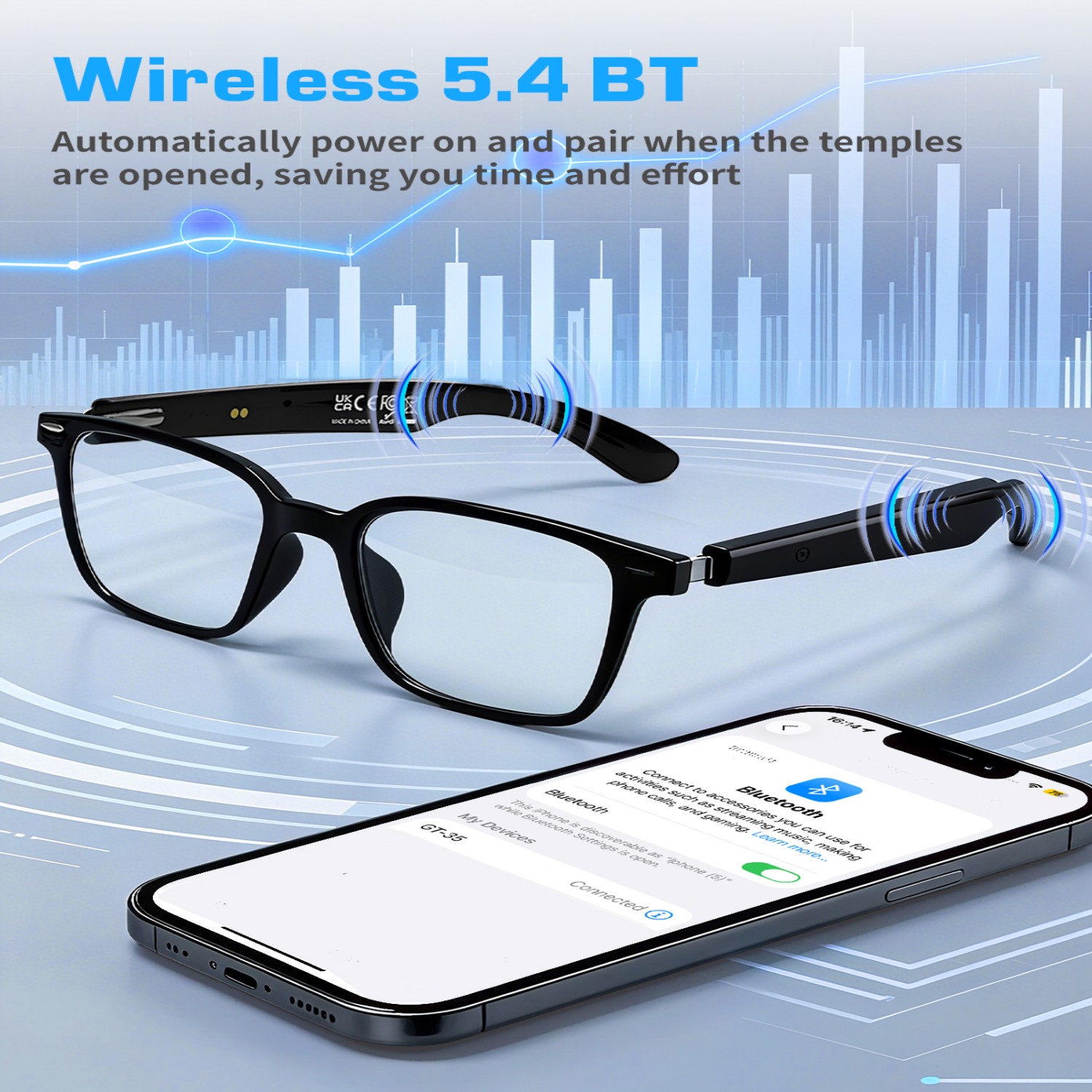 GT35 Smart Glasses with AI Tra - Audio Music Bluetooth review and price