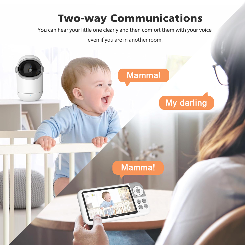 Baby Monitor Pan Tilt Security - Zoom Audio Music review and price