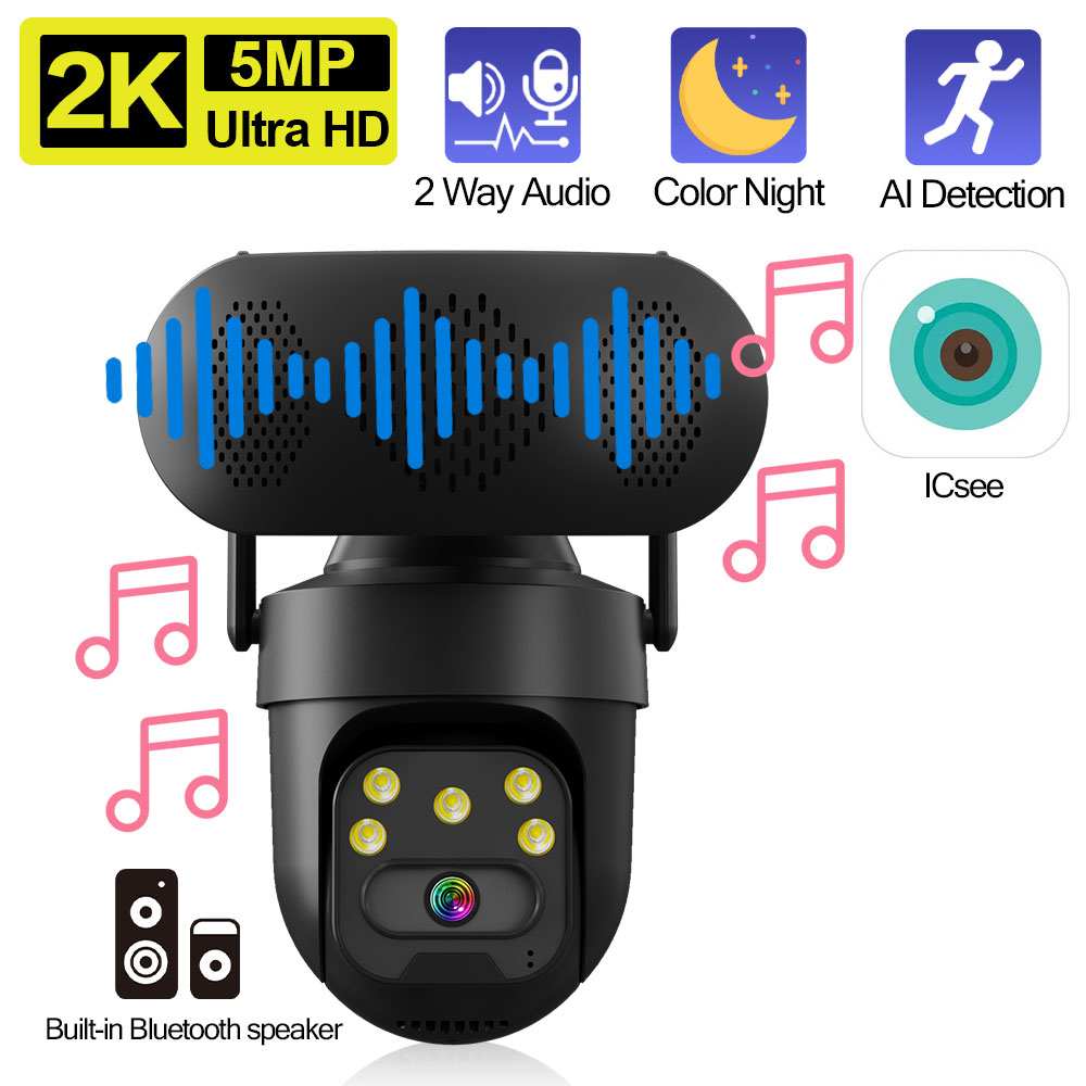 ICSEE 5MP WiFi PTZ IP Camera w - Audiovision Music Player review and price