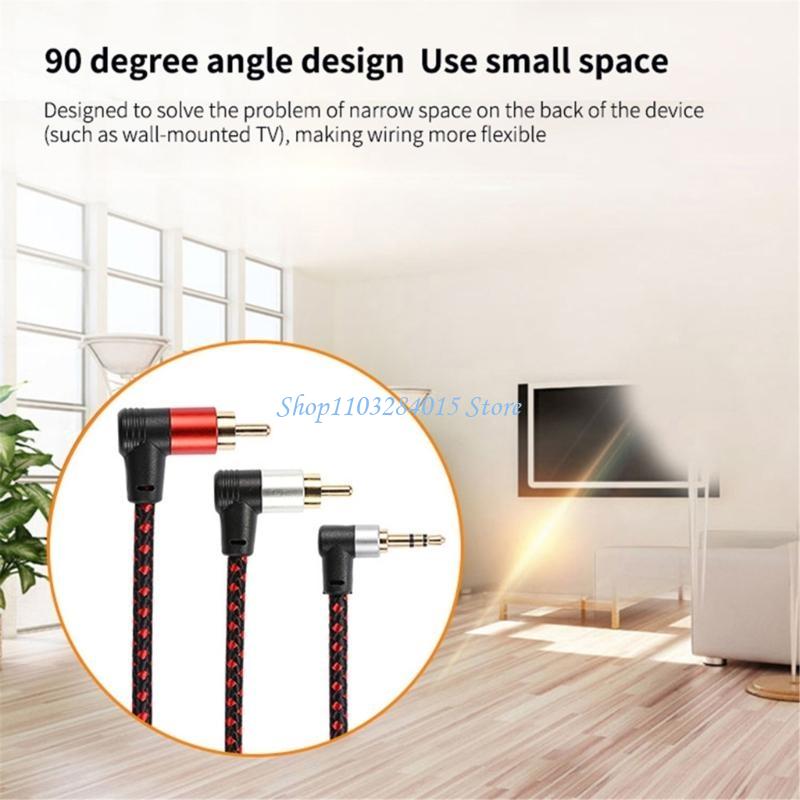 R6FF 90° RCA Cable Jacks 3.5mm - Audio And Music Splitter review and price
