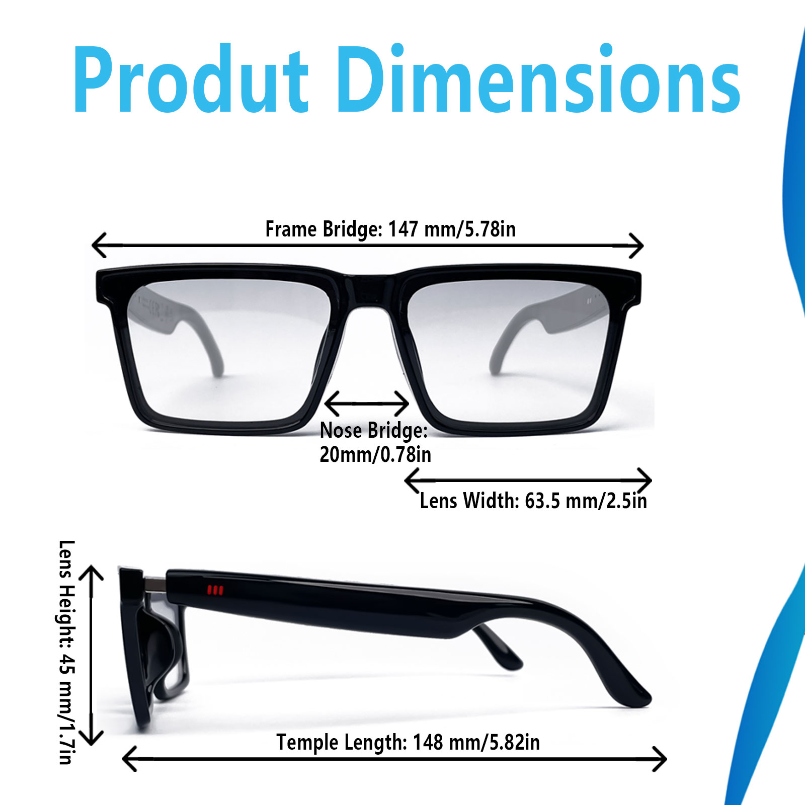 Smart Audio Glasses with Real- - Audio Music Bluetooth review and price