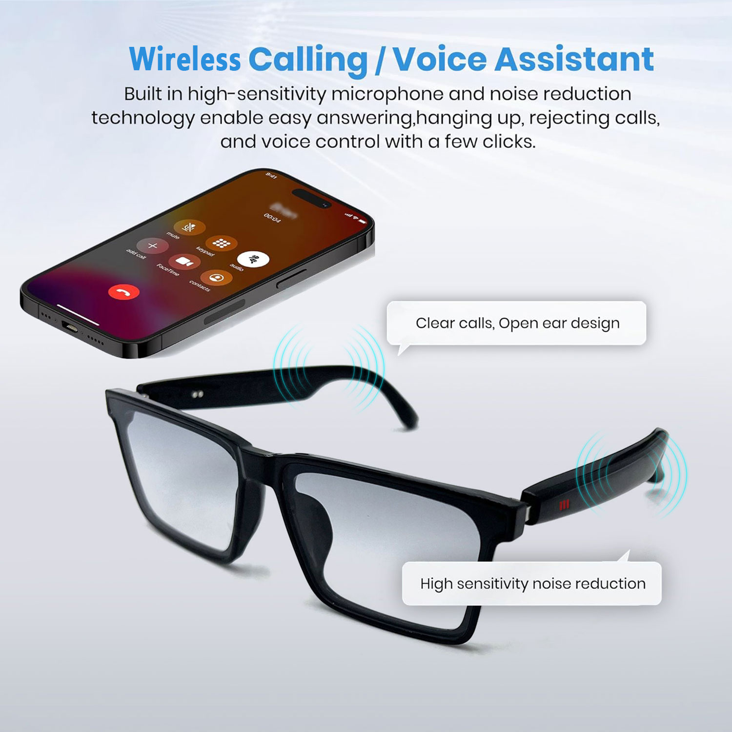 Smart Audio Glasses with Real- - Audio Music Bluetooth review and price