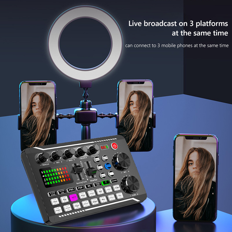 F998 Live Sound Card Audio DJ  - Audio Music Tiktok review and price