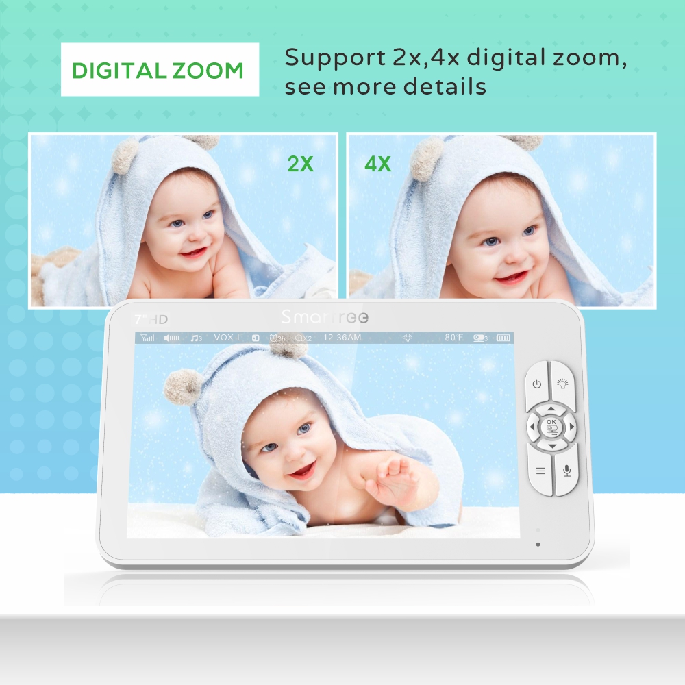 7.0 Inch HD Video Baby Monitor - Audio Hd Music review and price