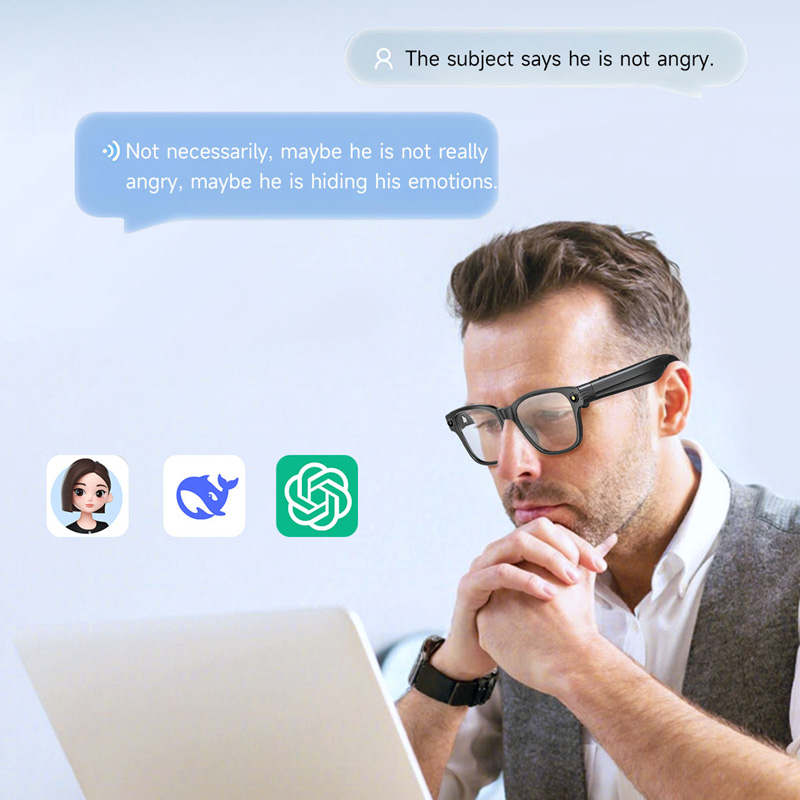 AI Smart Glasses 8 Million Cam - Audio Music Bluetooth review and price