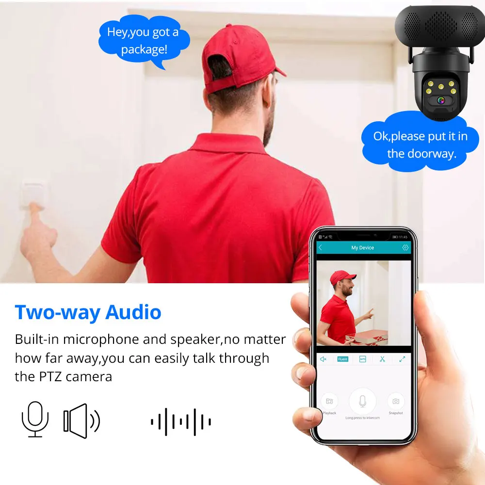 ICSEE 5MP WiFi PTZ IP Camera w - Audiovision Music Player review and price