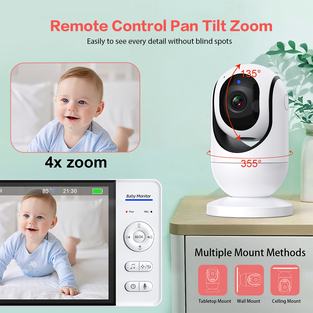 7'' Wireless Video Baby Monito - Zoom Audio Music review and price